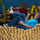 Donald Gorske atop his Big Mac throne